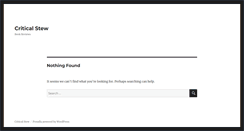 Desktop Screenshot of criticalstew.org