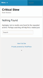 Mobile Screenshot of criticalstew.org