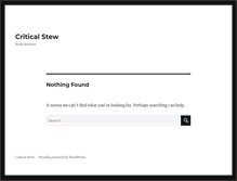 Tablet Screenshot of criticalstew.org